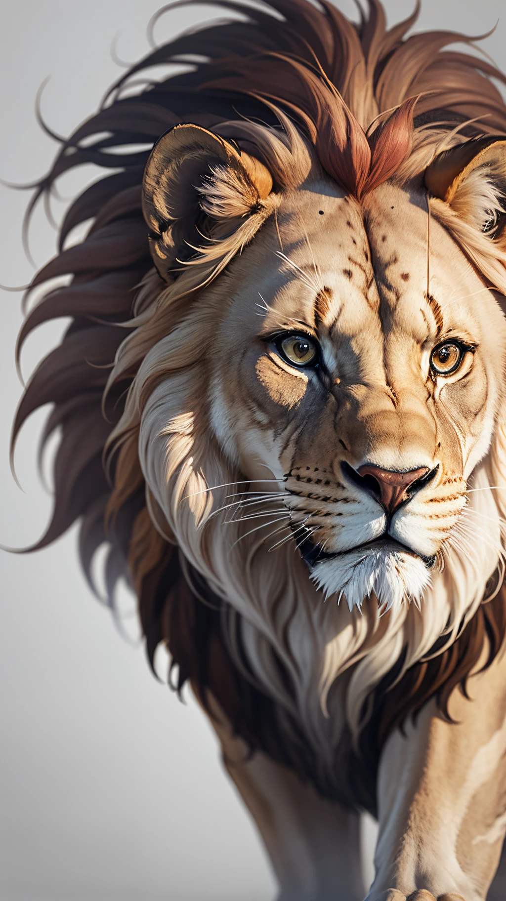 Create one lion 4k realistic creature for shirt print  - --auto --s2