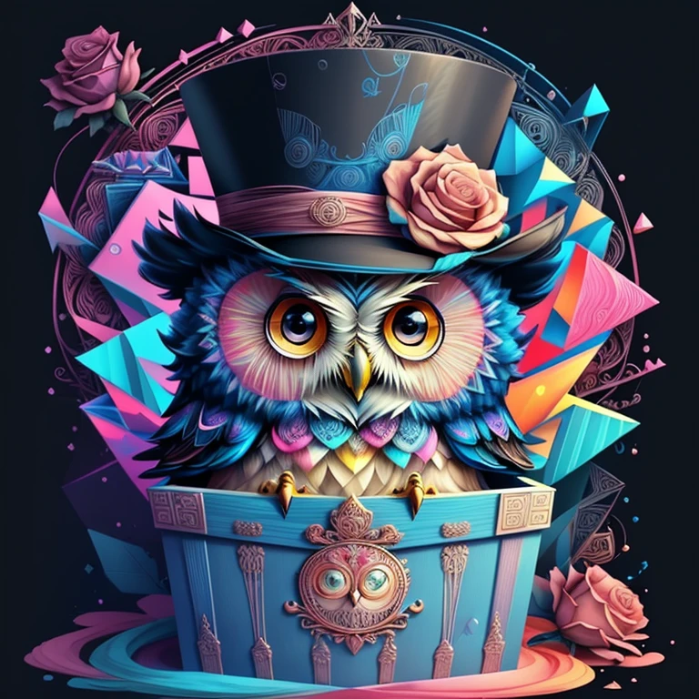 ) ((cute baby owl with a top hat in a beautiful box)) ((Mikey)) - Criador: Walt Disney2023) ), ,, ( Walt Disney acolchoamento ,multidimensional geometric wall PORTRAIT, arte, Chibi,
Yang08k, lindo, Colouring,Rose
Primary works, qualidade superior, melhor qualidade, Arte Oficial, Beautiful and Aesthetic,)) ), ,, Walt Disney acolchoamento ,multidimensional geometric wall PORTRAIT, arte, Chibi,
Yang08k, lindo, (Colouring, rosa), amarelo ,azul ,vermelho e branco)
Primary works, qualidade superior, melhor qualidade, Arte Oficial, Beautiful and Aesthetic,