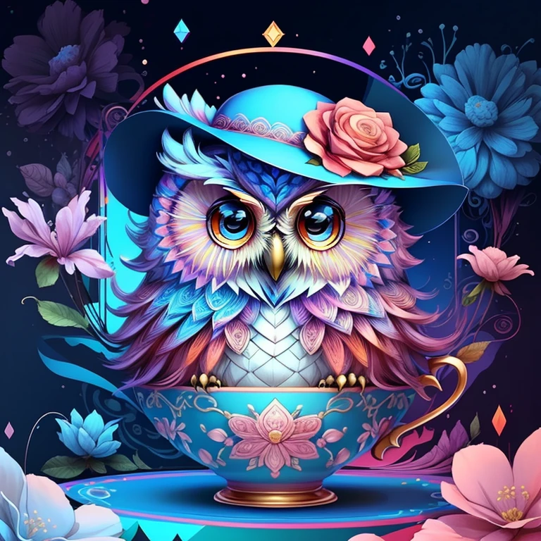 ) ((cute baby owl with a flower hat in a beautiful cup)) ((Mikey)) - Criador: Walt Disney2023) ), ,, ( Walt Disney acolchoamento ,multidimensional geometric wall PORTRAIT, arte, Chibi,
Yang08k, lindo, Colouring,Rose
Primary works, qualidade superior, melhor qualidade, Arte Oficial, Beautiful and Aesthetic,)) ), ,,  Walt Disney acolchoamento ,multidimensional geometric wall PORTRAIT, arte, Chibi,
Yang08k, lindo, (Colouring, rosa), amarelo ,azul ,vermelho e branco)
Primary works, qualidade superior, melhor qualidade, Arte Oficial, Beautiful and Aesthetic,