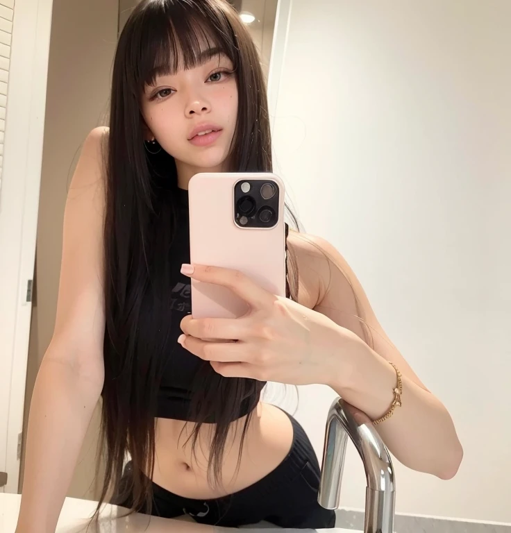 Jennie do blackpink com orelhas de coelho tirando uma selfie em uma cadeira, 21 anos de idade, 18 anos de idade, meio rosa, Linda Jennie, 22 anos de idade, 23 anos, jennie como Mulher-Gato, portrait of meio rosa, posing for playboy photo shoot, clear portrait of meio rosa, estilo playboy, 1 6 anos, portrait meio rosa, jennie kim