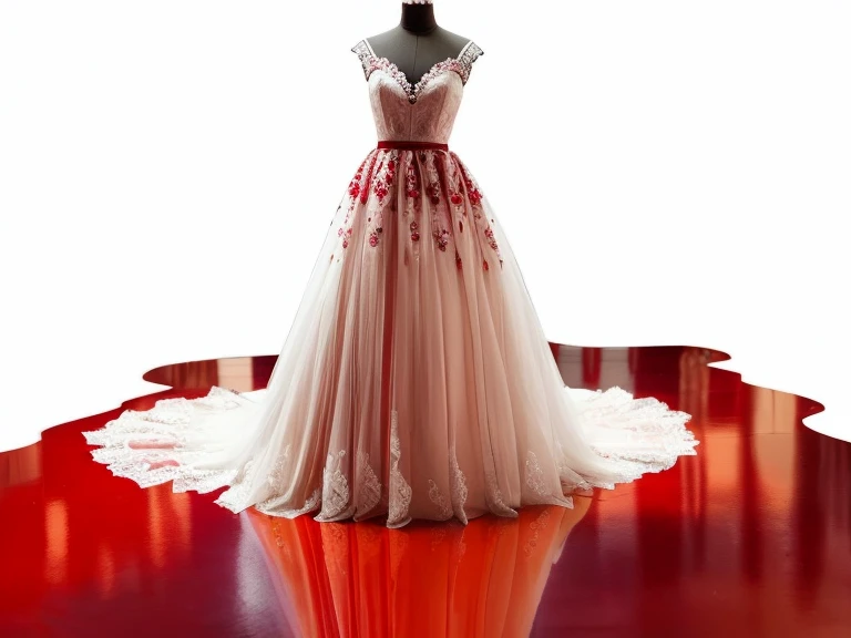 vestido arafado em um manequim, vestidos brancos de noiva, vestido de noiva, melado de sangue pose 1 de 1 6, the floor full of blood, 360*, bonito!, vestido vestido bonito vestido melhado de sangue,. estilo filme de terror.
