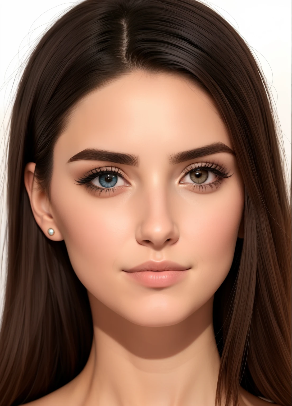 um close up de uma mulher com cabelos longos e um colar, rosto realista detalhado, rosto detalhado realista, rosto detalhado e realista, rosto realista altamente detalhado, rosto realista e detalhado, rosto detalhado real, rosto bonito realista, rostos detalhados e realistas, rosto realista humano, Face extremamente realista, belo rosto realista, rostos realistas detalhados, Rosto ultra realista, Realistic | Rosto detalhado