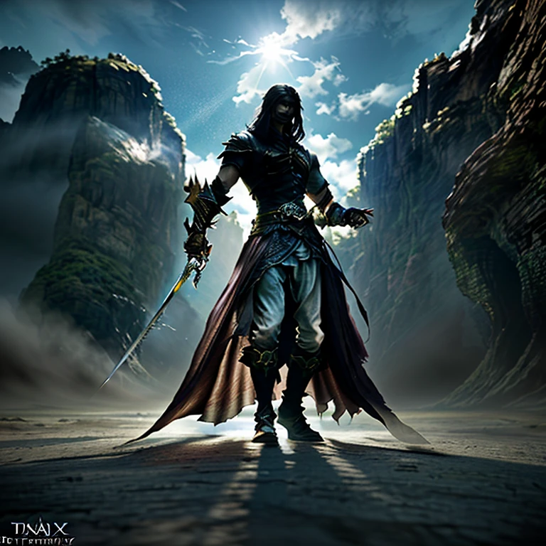 Best quality, Masterpiece, 超高分辨率, (photograph realistic:1.4),surrealism, Dream-like,fusionart, Shadowdancer, shadow magic, darkness control, arafed image of a male angel with a sword and a demon, epic fantasy digital art, Unreal Engine fantasy art, guildwar artwork, 4K fantasy art, Epic fantasy art style HD, fantasy epic digital art, Shadows. alta fantasia, epic fantasy game art, epic fantasy artwork, medieval fantasy game art, loadscreen”, 8K fantasy art