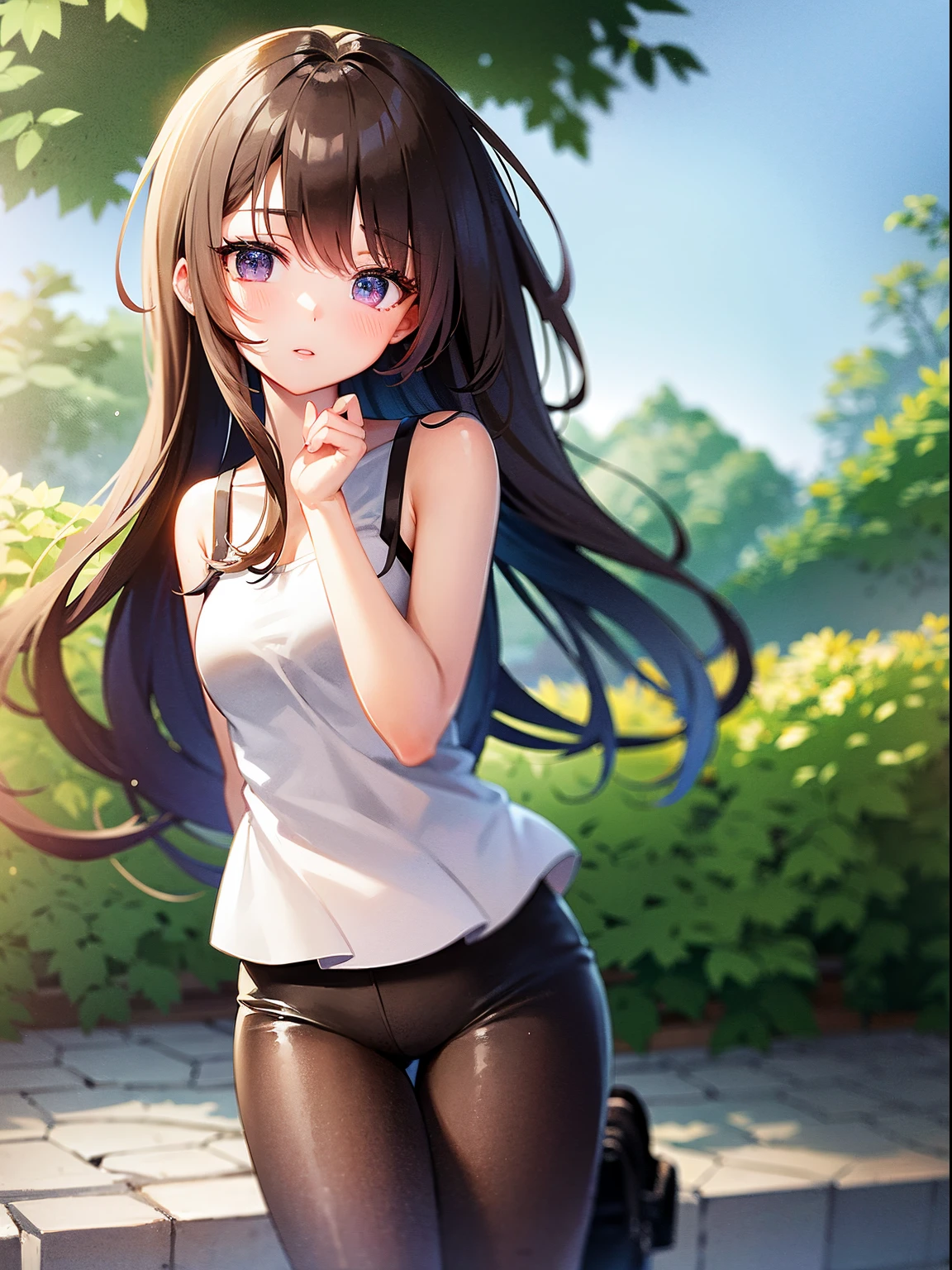 Girl looking into the distance