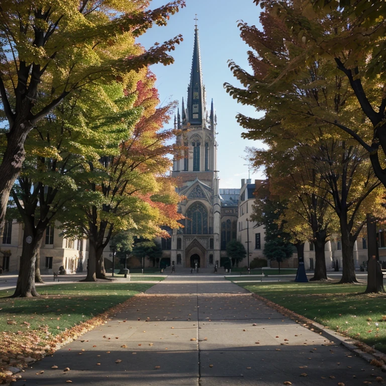 University of Notre Dame in the fall