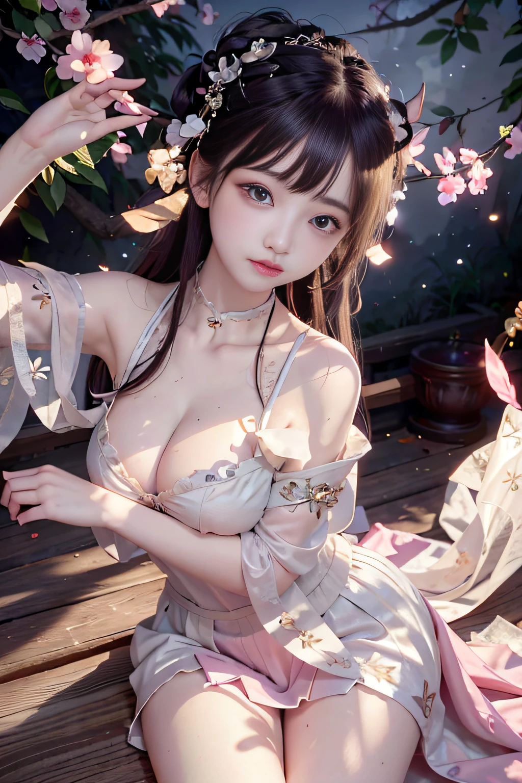 Thin silk lace petticoat v-uniform school,princess 8 yeald old cute being marturbate, (huge boobs,cleavage),petticoat, white pink, blue ,best qualtiy,tmasterpiece,超高分辨率,(真实感:1.4),RAW photogr,(True skin texture:1.3),(filmgrain:1.3),(Selfie angle),1个Giant Breast Girl,Beautiful eye and face details,tmasterpiece,Best quality at best,exposing thighs,Bigchest and bip ,The chest is more exposed, detailed hair,above looking down facing at camera,short dressPrincess Eyes,Super big eyes,Detailed face,shiny pupils, randome color, dress short, , thin silk fabric wet body, thin silk fabric lace petticoat, short dress pink