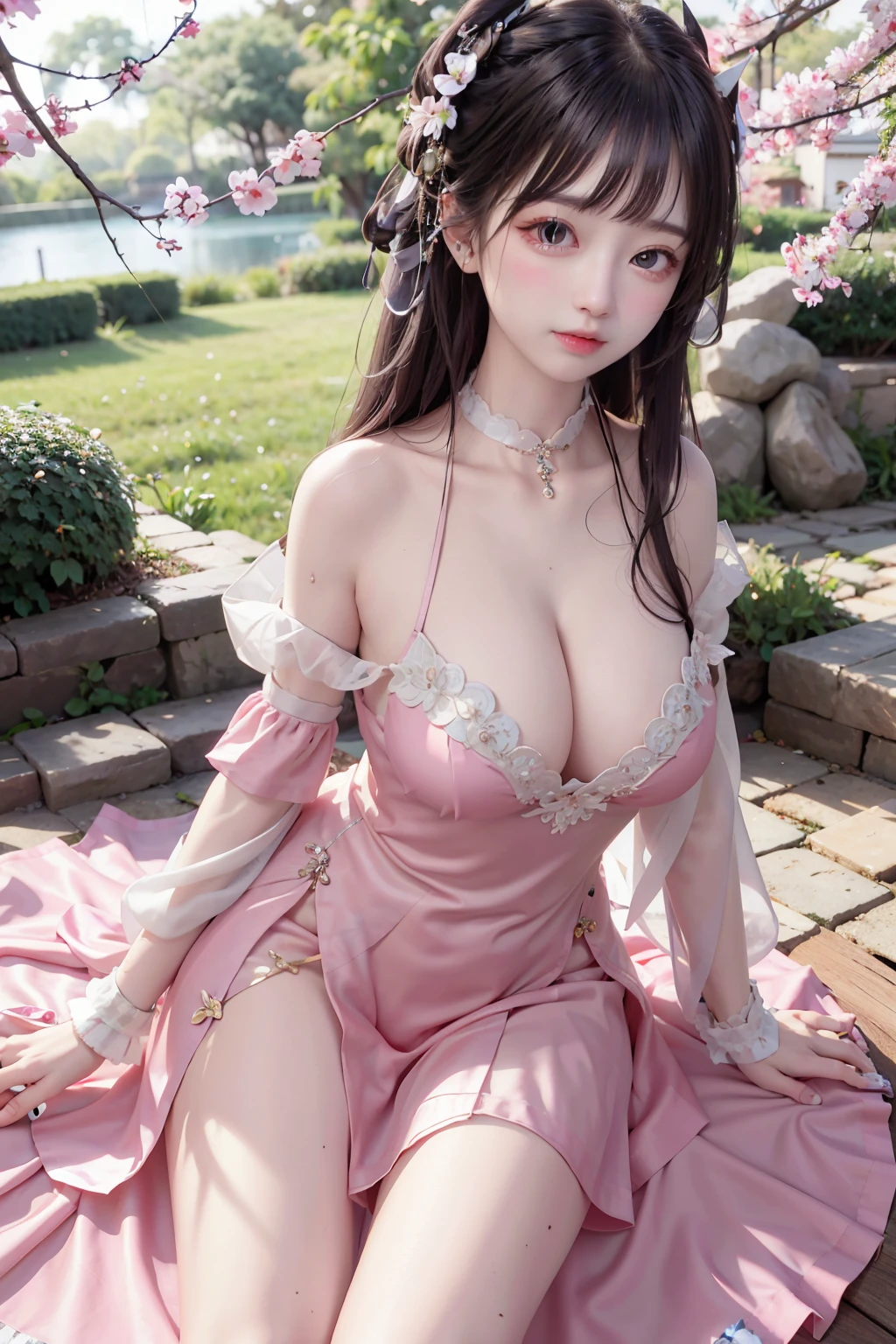 Thin silk lace petticoat v-uniform school,princess 8 yeald old cute being marturbate, (huge boobs,cleavage),petticoat, white pink, blue ,best qualtiy,tmasterpiece,超高分辨率,(真实感:1.4),RAW photogr,(True skin texture:1.3),(filmgrain:1.3),(Selfie angle),1个Giant Breast Girl,Beautiful eye and face details,tmasterpiece,Best quality at best,exposing thighs,Bigchest and bip ,The chest is more exposed, detailed hair,above looking down facing at camera,short dressPrincess Eyes,Super big eyes,Detailed face,shiny pupils, randome color, dress short, , thin silk fabric wet body, thin silk fabric lace petticoat, short dress pink