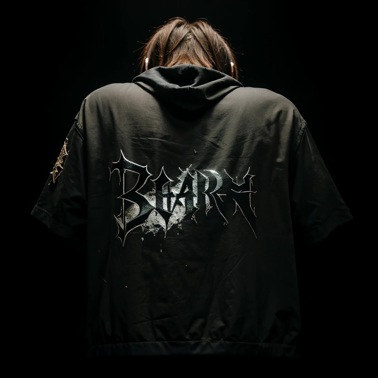 The word sora as a trash metal band logo on a black background