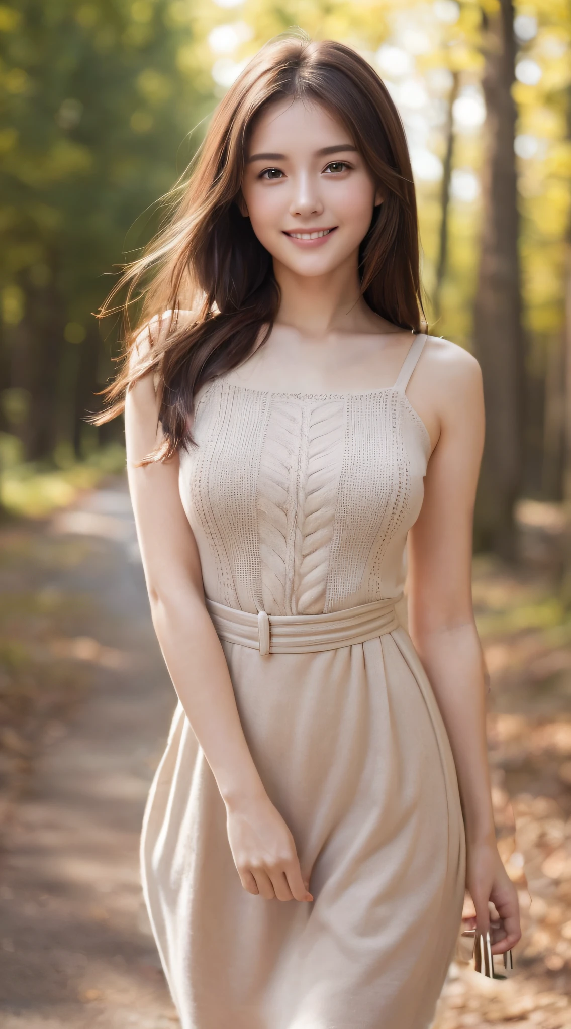 Keep your arms neat and wear a knit dress.