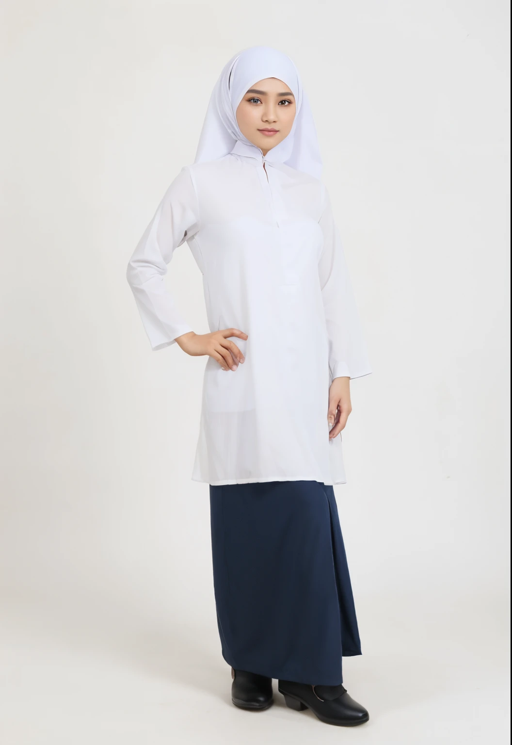 3d, malay girl, baju kurung, flashing her bra, best quality