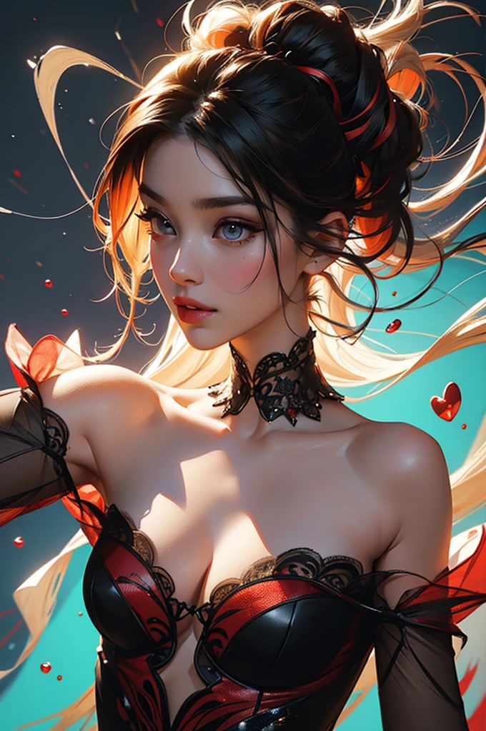 Christmas red masterpiece, best quality, (extremely detailed CG unity 8k wallpaper, masterpiece, best quality, ultra-detailed, best shadow), (detailed background), (beautiful detailed face, beautiful detailed eyes), High contrast, (best illumination, an extremely delicate and beautiful),1girl,((colourful paint splashes on transparent background, dulux,)), ((caustic)), dynamic angle,beautiful detailed glow,full body, paint splash,