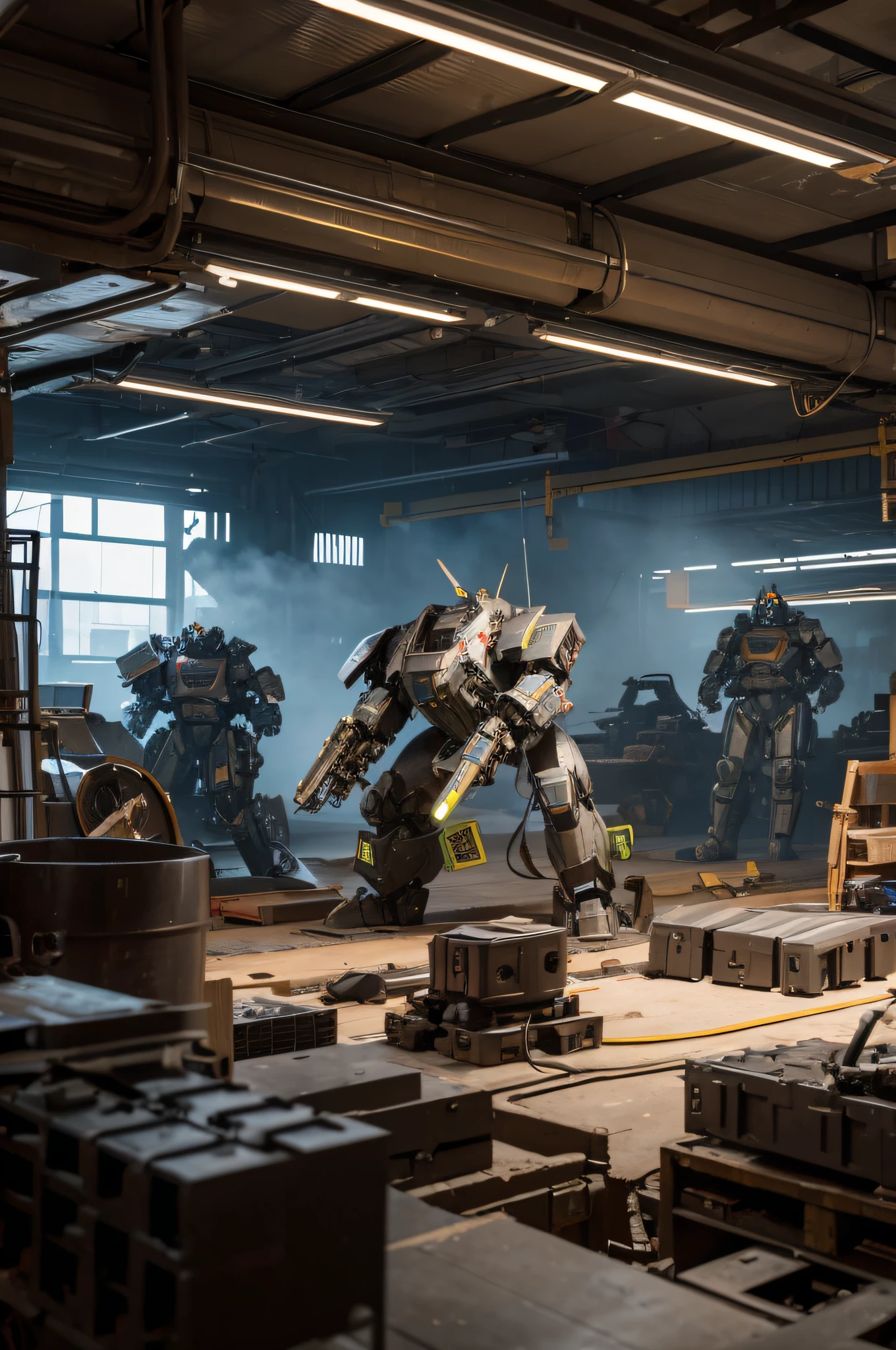 mechs,walking on two legs,Thick armor,Multiple weapon factories available,Worker repairs,Heavy Mecha Warrior