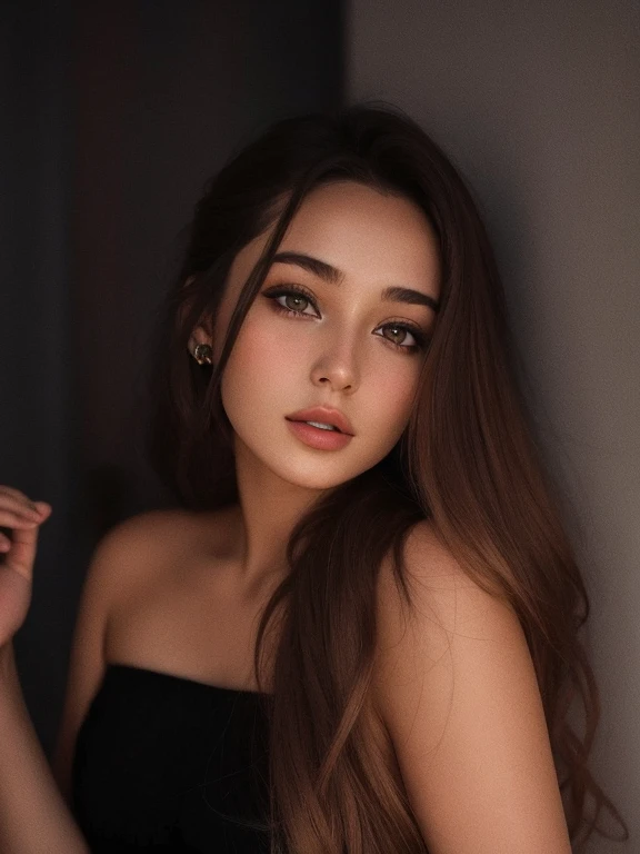 mulher arafed com longos cabelos castanhos posando para uma foto, Retrato Sophie Mudd, 18 anos, Anna Nikonova aka Newmilky, Pokimane, Taran Dasha, Anastasia Ovchinnikova, 19-year-old girl, julia gorokhova, namorada russa, 1 6 anos, Viktoria Gavrilenko