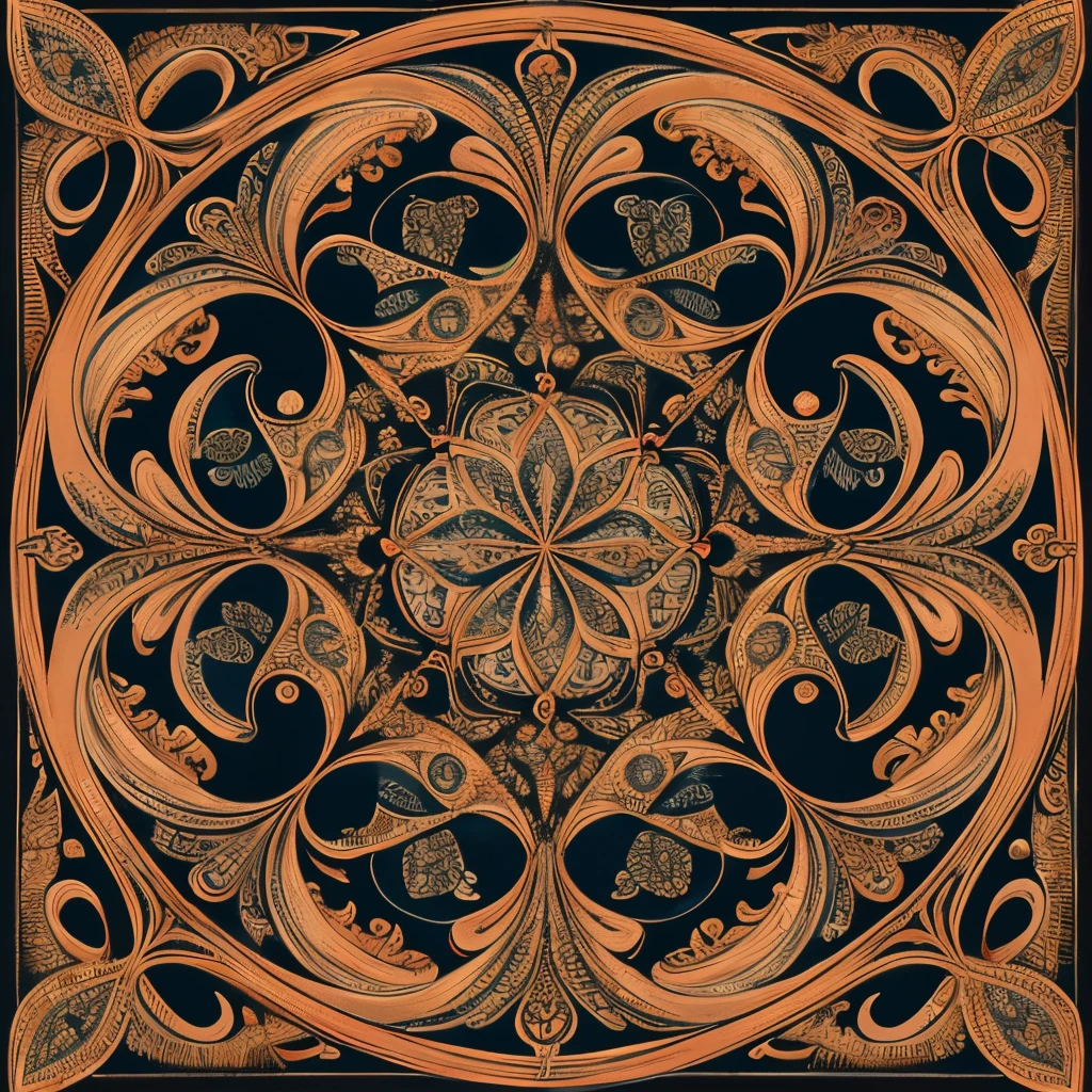 (((Bird motifs )))、Official Art、unity 8k wall paper、ultra-detailliert、Beautifully Aesthetic、masterpiece、top-quality、(Zentangle、a Mandala、Tangles、Tangles)、(Fractal Art:1.3)、ighly detailed、Dynamic angles、The most beautiful forms chaos、elegent、Brutalist design、Vibrant colors、romantism、