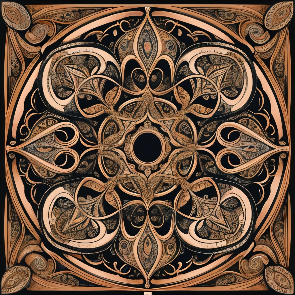 (((Bird motifs )))、Official Art、unity 8k wall paper、ultra-detailliert、Beautifully Aesthetic、masterpiece、top-quality、(Zentangle、a Mandala、Tangles、Tangles)、(Fractal Art:1.3)、ighly detailed、Dynamic angles、The most beautiful forms chaos、elegent、Brutalist design、Vibrant colors、romantism、