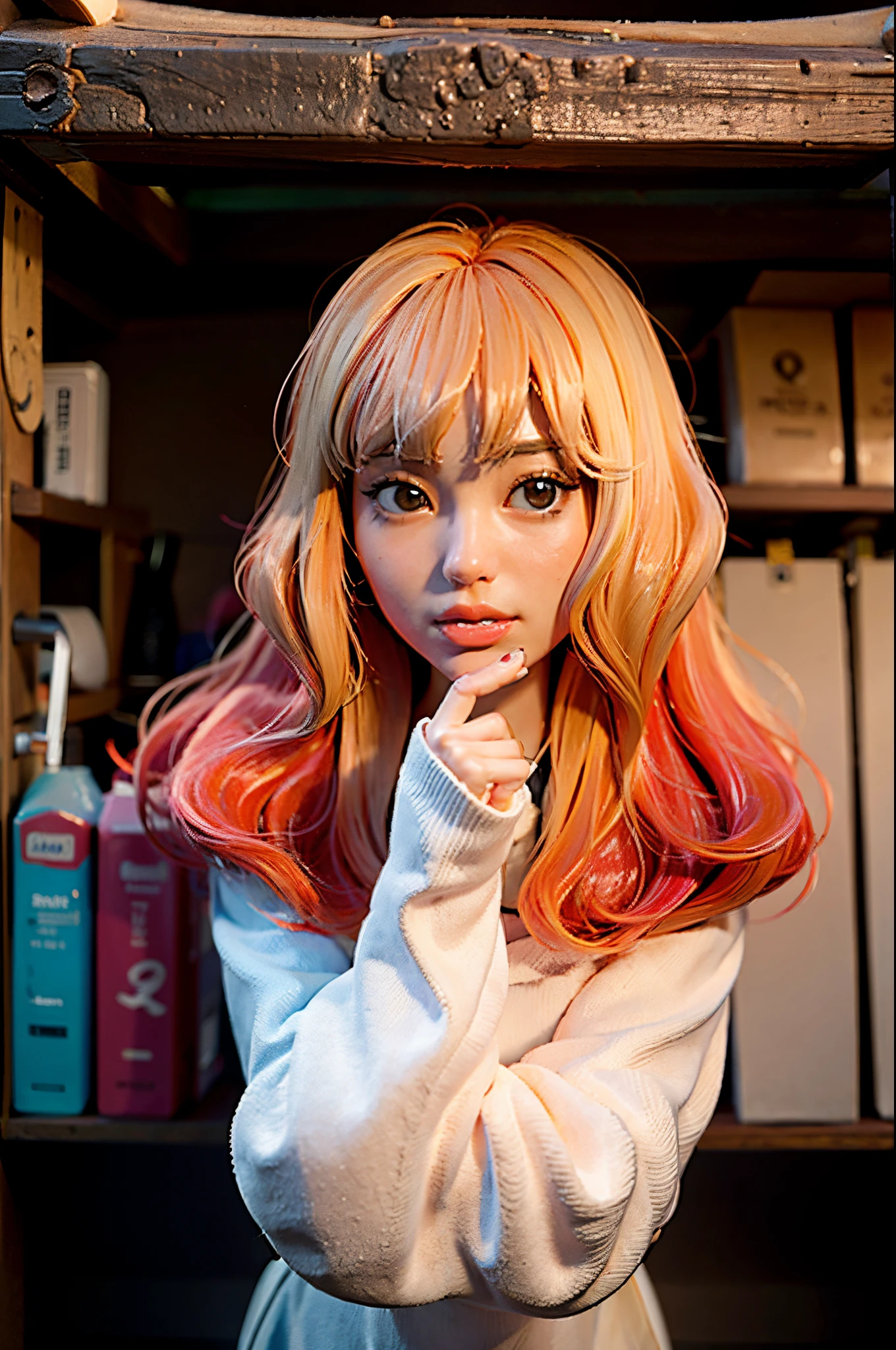 a cute girl with strawberry blonde hair