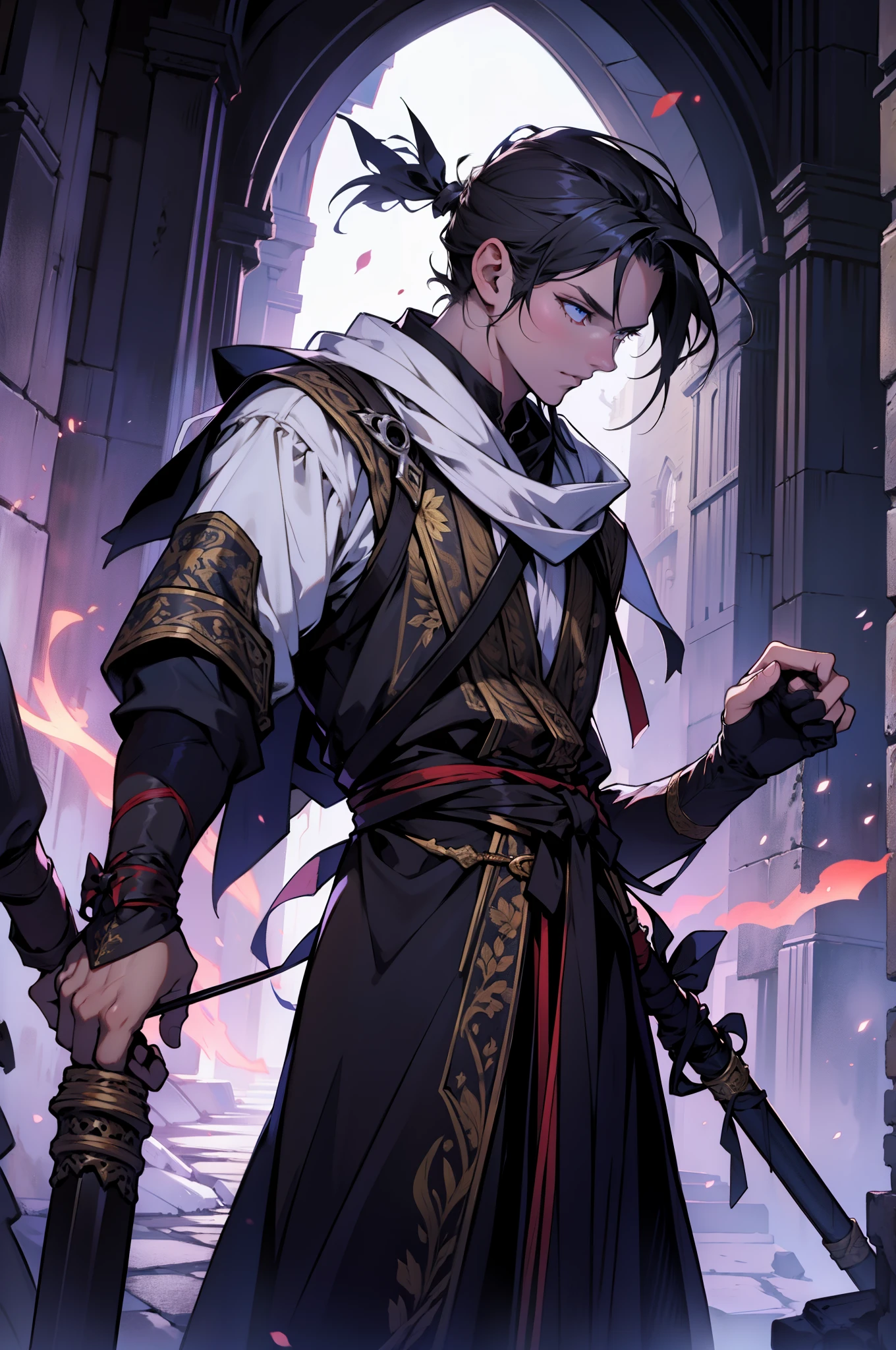 bow in hand, spirit bow, decorative arch , Bow weapons