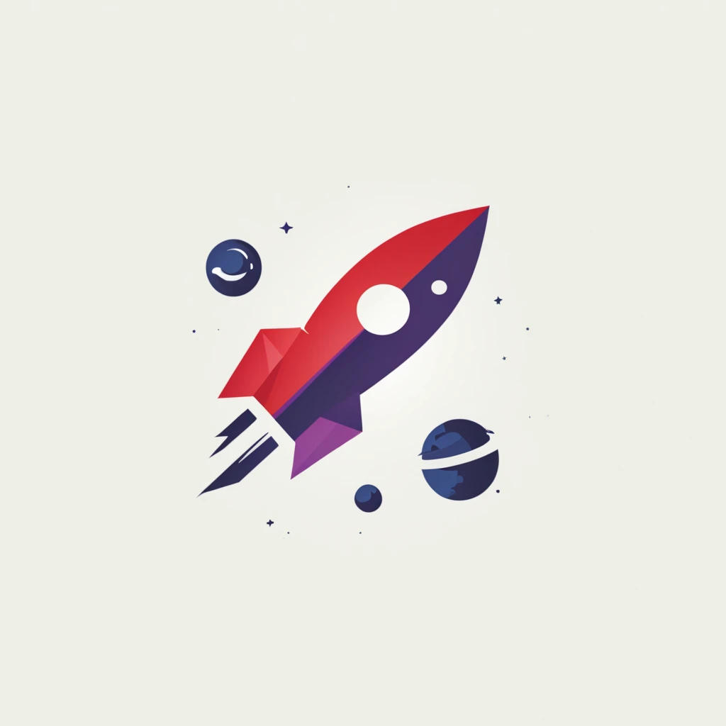 logotype,
The logo of the space travel company, launching rockets, space themed colorlack, The purple, deep blues)
),Logo red AF
,