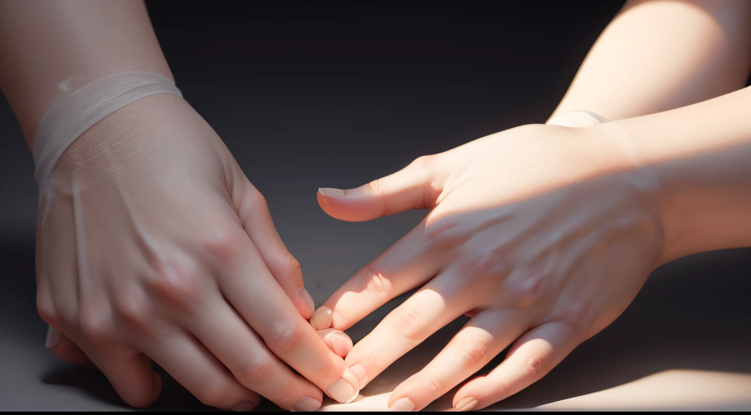 a white hand，delicated，Advanced light and shadow