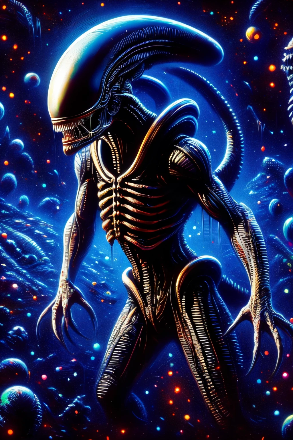 (((xenomorph))),Alien,creature,monster girl,1girl,HD,sharp,beautiful and detailed,woman ((anthro)),bimbo,pussy, super shiny skin,Ultra Glossy Skin,black metal skin, wide hips, huge ass,huge round ass,((1boy)),(sex),vaginal,(((interspecies)))),human on monster,penis,human penis,Milf, mature woman, (huge breasts), full body view, thick thighs, curve,curvey,(detailed fluffy),in a spaceship, spread legs, rape,nude ,(wet),dump,cum in pussy,cum on body,cum on breasts,cum on lower body,cum on upper body, moaning ,tongue,((fucked silly)),by dr comet,by pochincoff, by jlullaby,by kingbang,by sparrow,Dark blue lighting,horror,