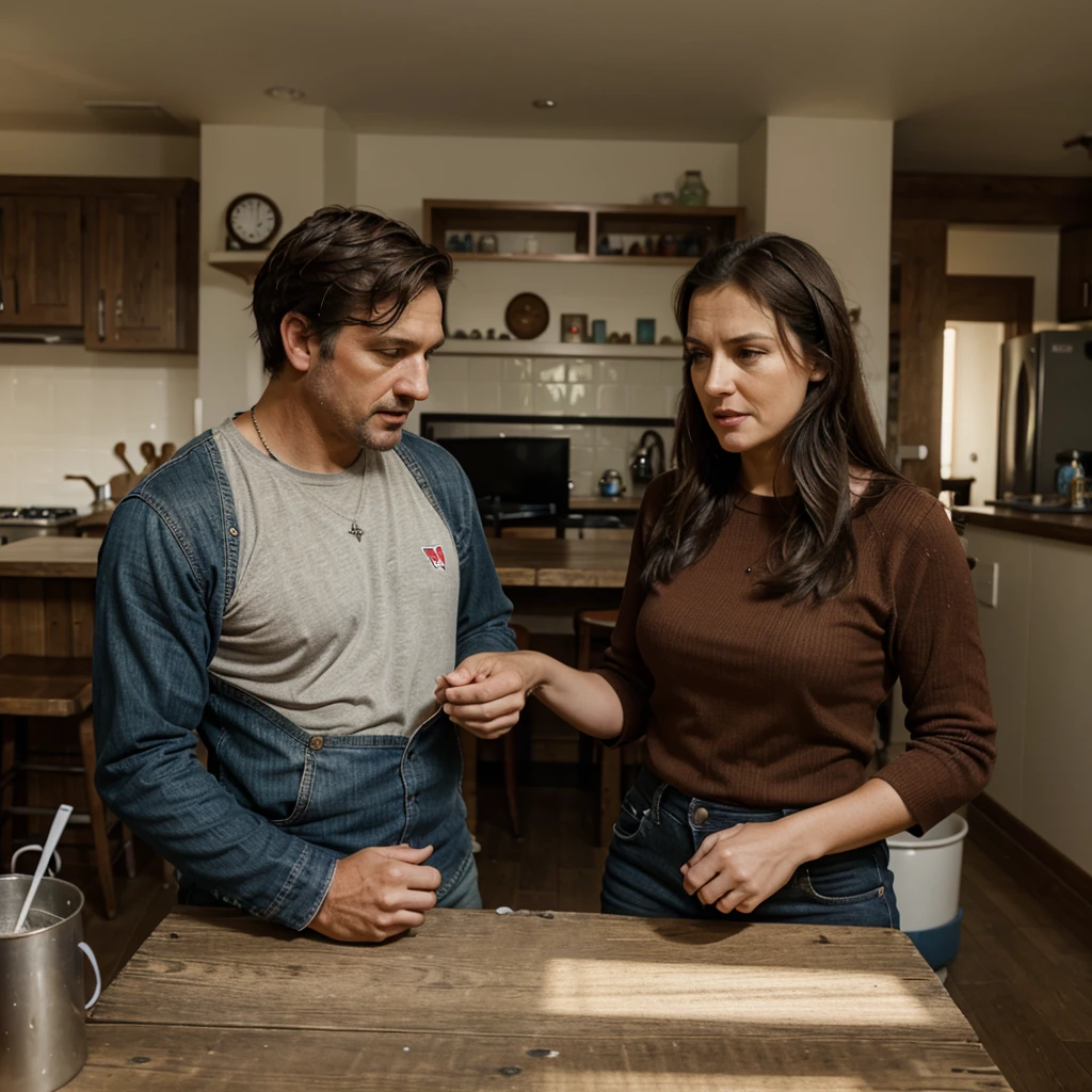 A texan father discusses with a mother from Wales