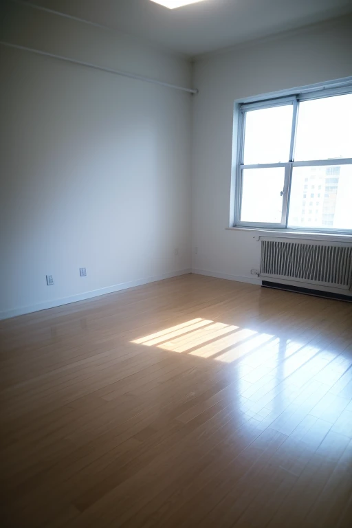 Empty room, no furniture, white room, person standing, no home appliances, emptiness, cold, lonely,