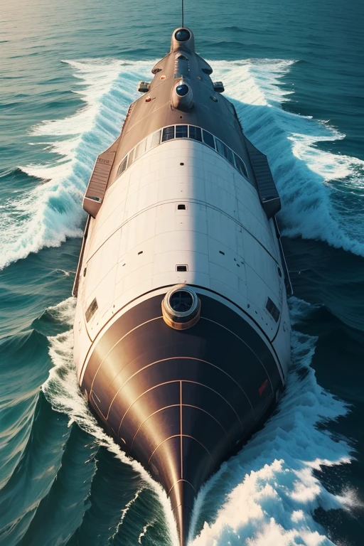 submarine near future Angle from above