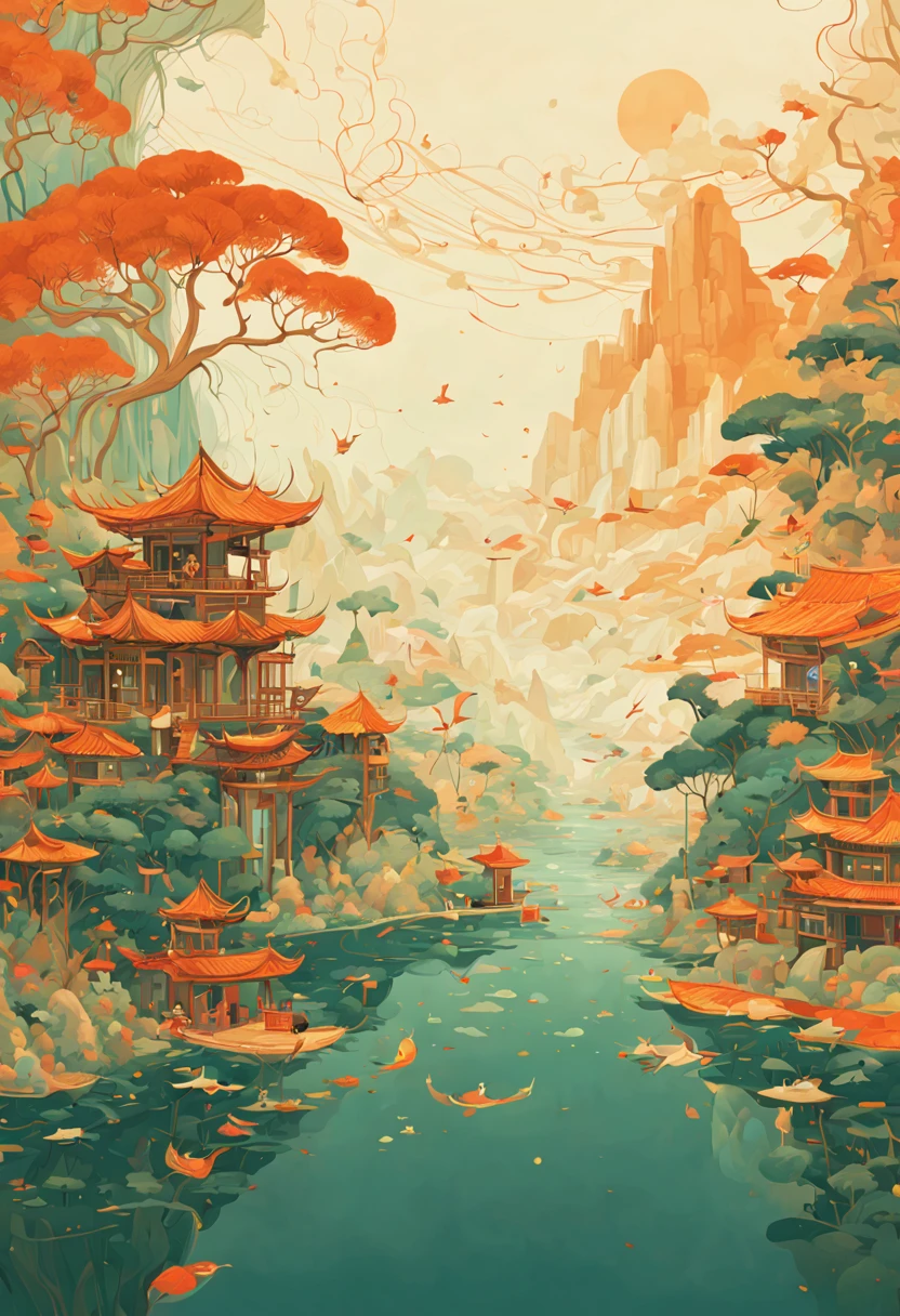 (Minimalism:1.4), by Victo_Ngai, intricate, (best quality, masterpiece, Representative work, official art, Professional, unity 8k wallpaper:1.3)