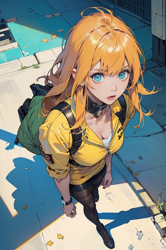 Round image,(masutepiece:1.3), (best qualtiy:1.2), (An ultra-fine illustrations:1.2), (masutepiece), High quality, high detailing,(Solo:1.4),((Round image)),[(White background:1.1)::5],[(Cyberpunk:1):5],[(Game Character Portrait:1.2):5],

{1 girl},{Solo},(((Full body))),{{{only five fingers}}},((yellow))The long-haired((Yellow and (Wiz)),Long hair,Whole body, pantyhose,look at viewr, From  above, aqua eyes, Cyberpunk,