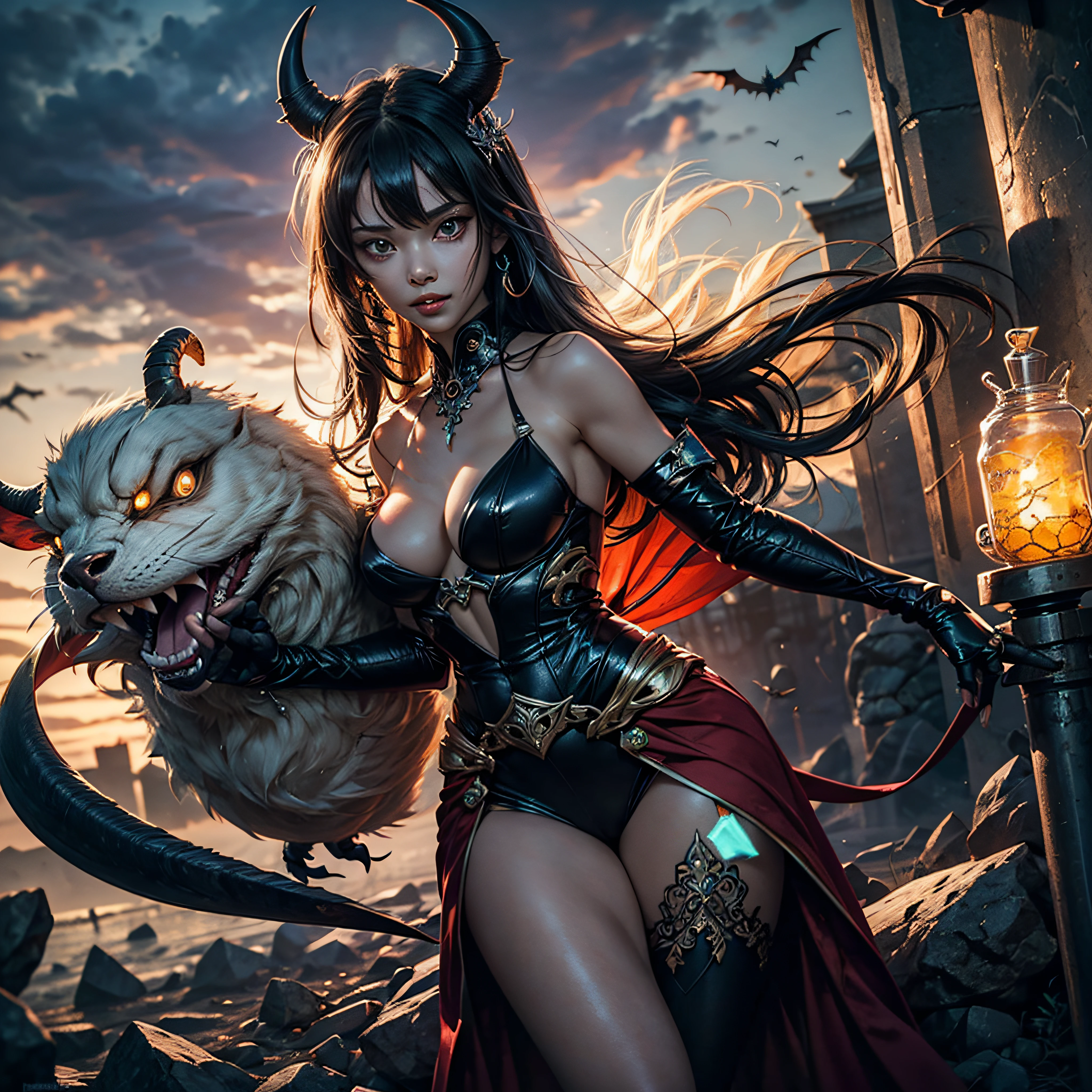 Unrealengine5 ultra Close-Up Cinematic masterpiece ❤ meticulously intricate ultra_high-details ultra_high-def ultra_high-res ultra_high-quality optimal ultra_sharpness Pro-photo-realistic, black hair, black leather outfit, armor, evil landscape, alluring female witch, BREAK ethereal beauty, sitting on a dead tree, (fantasy illustration:1.3), enchanting gaze, captivating pose, otherworldly charm, mystical sky, BREAK (Luis Royo:1.2), (Yoshitaka Amano:1.1), moonlit night, soft colors, (detailed cloudscape:1.3), (bats flying in the sky in the background), bat, thong, BREAK legs dangling above lava, evil goddess, glowing torches, long leges, skinny , perfect exposed boobs, 🎈🍦🍹(Diva cheekbone felt sexy expressive reddener effects embarrassed Epic😘eyes (bright eyes, bright eyes)👩turquoises sapphires open mouth smile teeth howling 👩🎀👗⚜👒sports cow-boy clavicles white jacket shirt safran silk papillotes sleeves orange satin obi reveal scarlet heart breasts side-boob spread sagging corsage yellow seams navel skirts wide fringes swinging spinel reveal chastity-belt padlock indigo pubic pubic-hair silks snap_lock garters legs boots)forest🎪🎢🎡🎠 focus perfection accurate volumetric Lightning contrast sunlight backlight vivid global illumination cgi vfx sfx reflex Octane_rendered extreme improved UHD XT3 DSLR HDR romm rgb pbr 3dcg fxaa blu-ray colors-coded anti-aliasing fkaa txaa rtx ssao opengl-shaders glsl-shaders post-processing post-production cell-shading tone-mapping diamond sunflower luminescence Crystalline population CGSCOSITY "Heavy Metal" invoke magic monarch milkweed monstrous viceroy creature sundrop mirror onyx summon Bee wings transparent ruby occult Tourmaline crystal marbles pearls paddling opal fleuraison monster butterfly "Horror" glass reflection strange glow lazuli hole church lantern flash Earth saturate hearth blooms crux floraison Tattoo ankh Bruce_Weber sex Female naked Koos_Roos nsfw varies multi etc. --v 5.2 --s 1000 --c 20 --q 20 --chaos 100