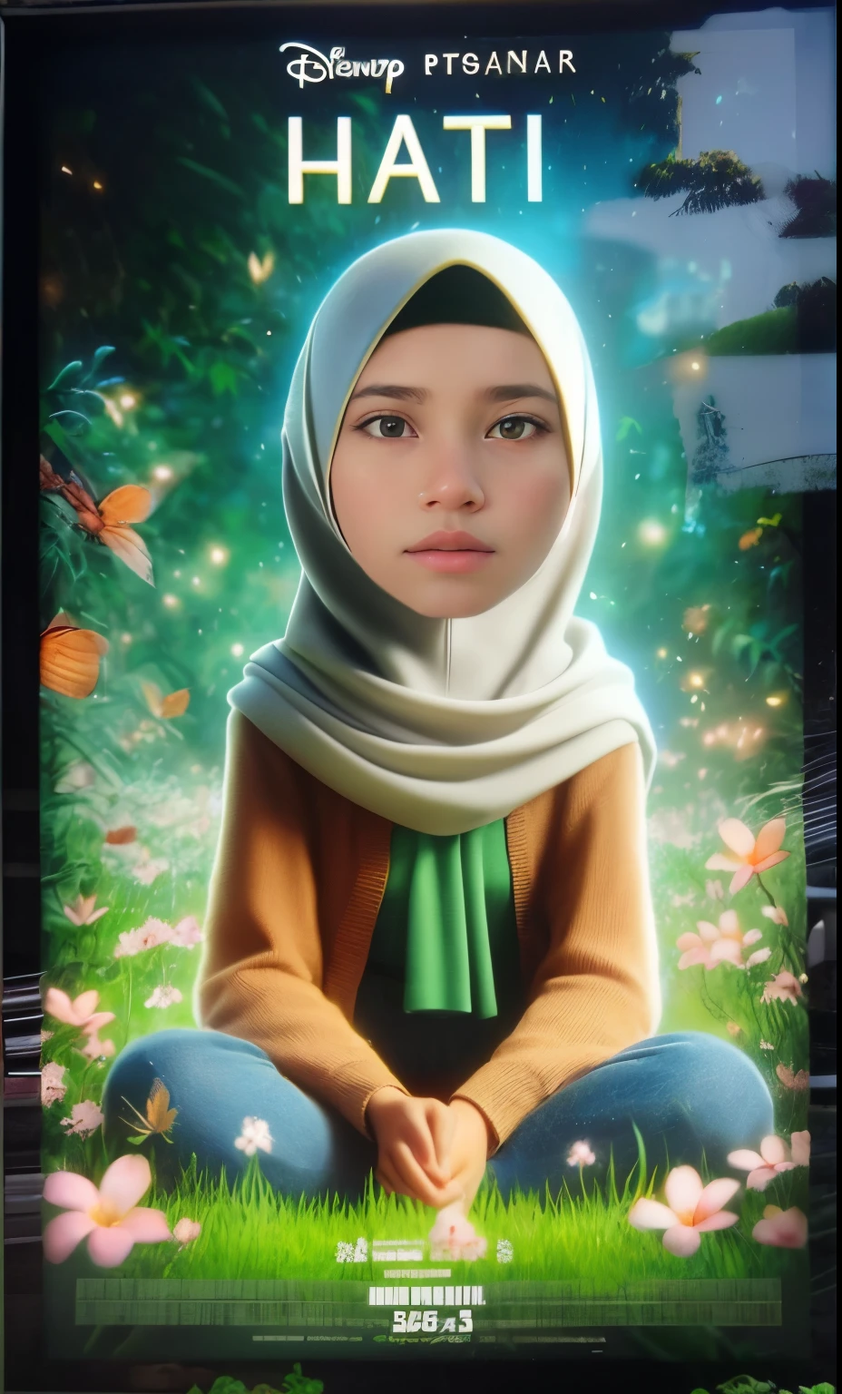 a poster of a young girl sitting on the ground in front of a tree, realism artstyle, potrait, close up potrait, photorealistic!!!!!!! art style, digital art picture, full protrait, 3d portrait, protrait, digital art!!, realistic picture, by Abidin Dino, hyperrealism artstyle, foto realistic, high quality portrait
