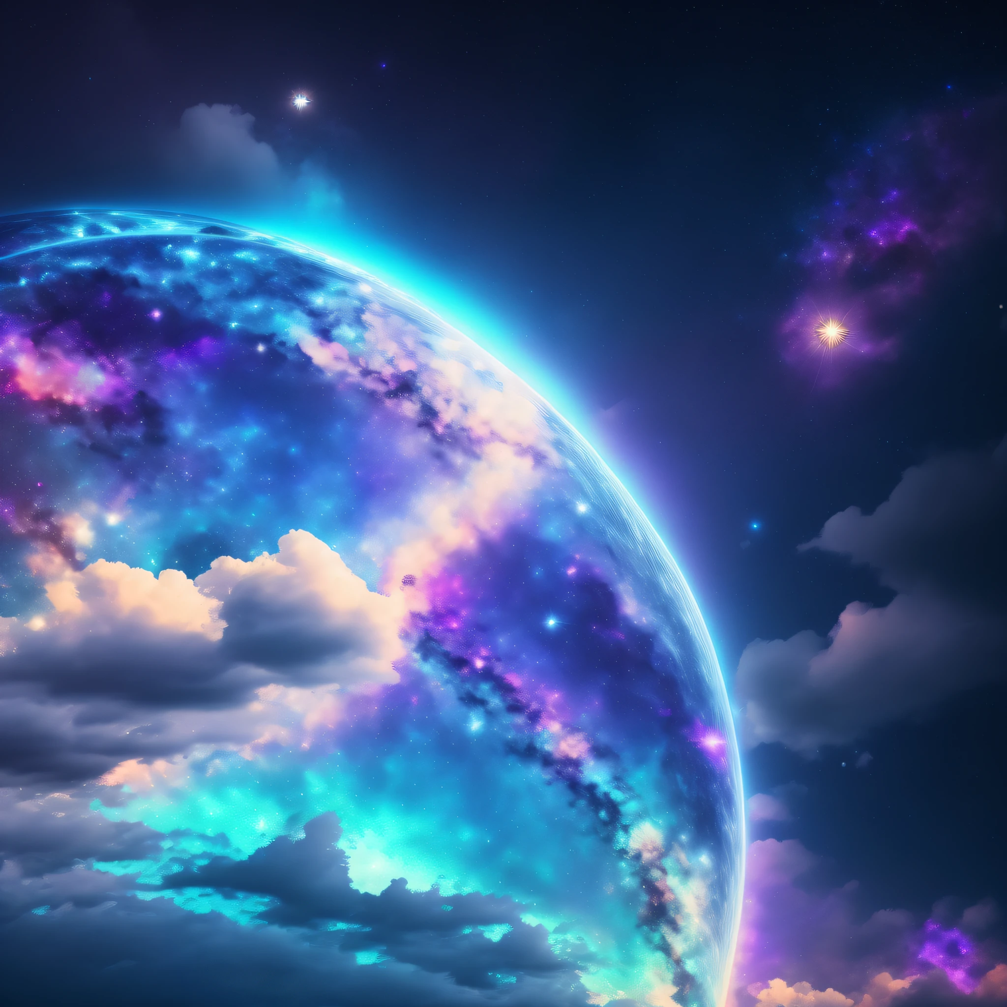 Many purple and blue galaxies zoomed in,Complicated details,Volumetriclighting,breakthrough in reality(tmasterpiece:1.2),(Best quality),4K,ultra - detailed,(dynamic combination:1.4),The content very detailed,Colorful details,(Irridescent color:1.2),(Luminous illumination,ambientlighting),Wonderful and magical,magical,(Huang Li, Cinematic, hyper HD, supreme, ultra - detailed, ultra - detailed)