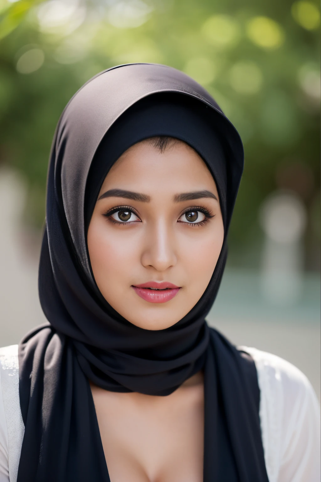 slutty, top-quality,Beautiful detailed hijabi,Bewitching face,(((kerala)))  model,long lashes,Detailed details,Colossal tits,sideboobs,stares at the camera