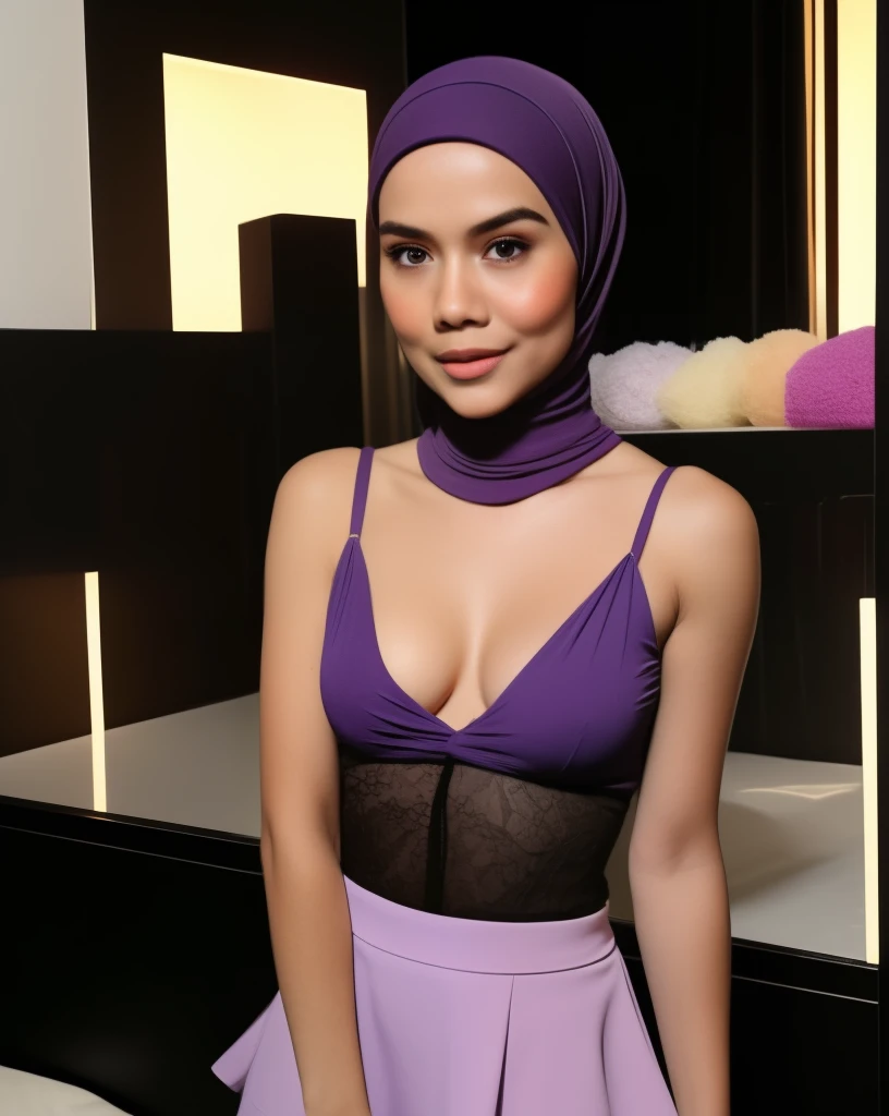 (((HIJAB MALAY GIRL))), (((BLACK LIPS))), top-quality、masterpiece、Surreal、((childs room))、((Stuffed animals are on display.))、transparent Gymnastic suit、japanes、Pupils、tiny girl、The appearance of the child、Height 140cm、hchool girl、small body of a child、streaks、Thin leg、report、Sunlight、Human Realistic Skin、Glossy skin、a picture、full bodyesbia. (((Transparent))), (((SOFT PURPLE LACE))), (((SKINNY BOOBS))), (((TIGH MINI SKIRT))), (((FLAT CHEST))), (((FLAT CHEST))), (((FLAT CHEST))), (TIGHT FIT TRANSPARENT DRESS). (OPEN MOUTH) (SADNESS), ( SKINNY )