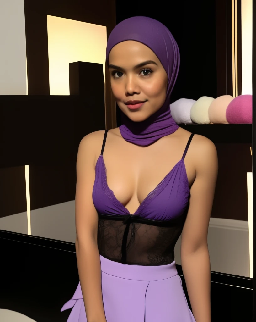 (((HIJAB MALAY GIRL))), (((BLACK LIPS))), top-quality、masterpiece、Surreal、((childs room))、((Stuffed animals are on display.))、transparent Gymnastic suit、japanes、Pupils、tiny girl、The appearance of the child、Height 140cm、hchool girl、small body of a child、streaks、Thin leg、report、Sunlight、Human Realistic Skin、Glossy skin、a picture、full bodyesbia. (((Transparent))), (((SOFT PURPLE LACE))), (((SKINNY BOOBS))), (((TIGH MINI SKIRT))), (((FLAT CHEST))), (((FLAT CHEST))), (((FLAT CHEST))), (TIGHT FIT TRANSPARENT DRESS). (OPEN MOUTH) (SADNESS), ( SKINNY )
