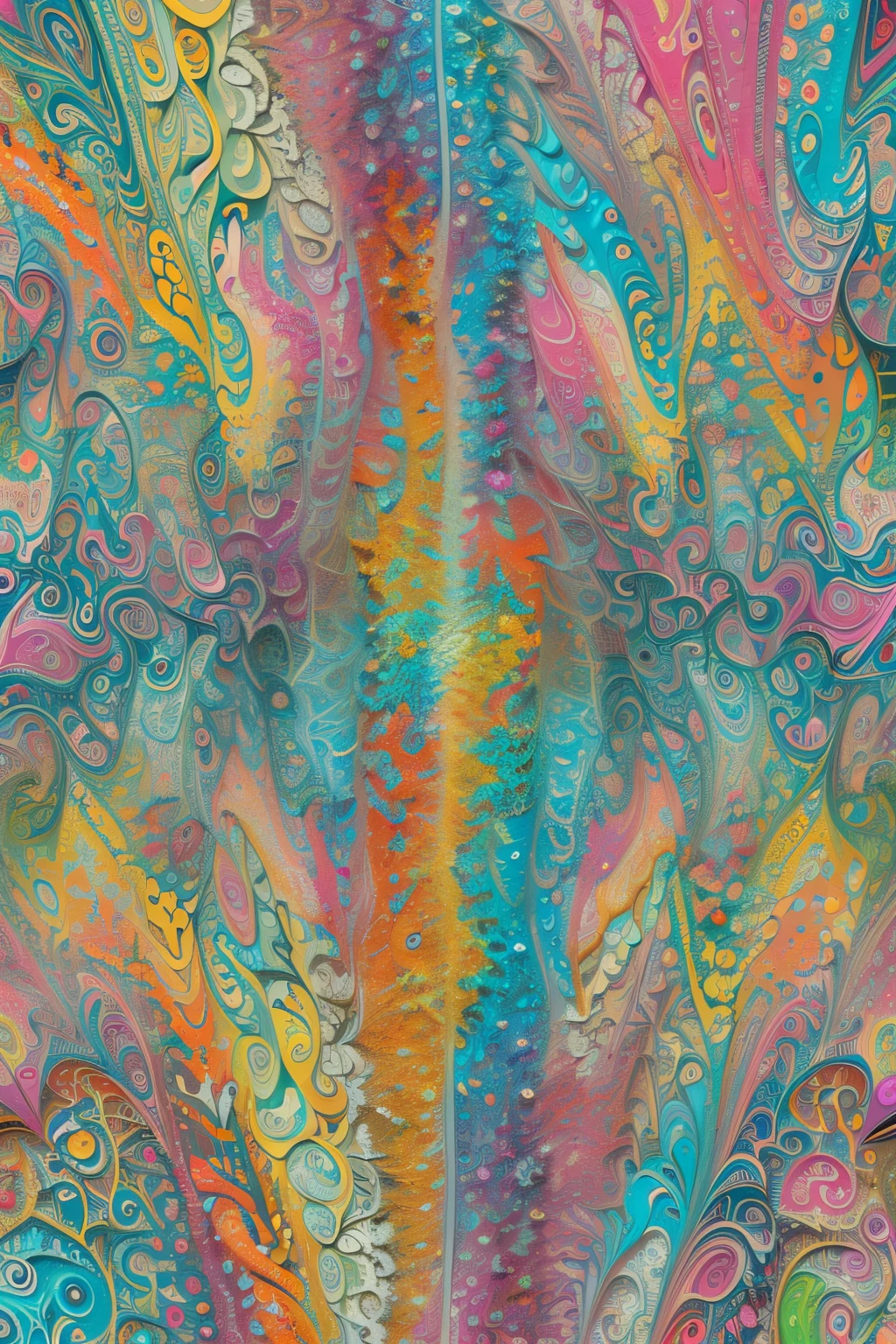 (dripping:1.3, psychedelic, Colorful, A drawing of a woman with random features in a cartoon style), Sexy, acid style, colorful psychedelic background, (Fractal Art:1.5), reflection, upperbody shot,