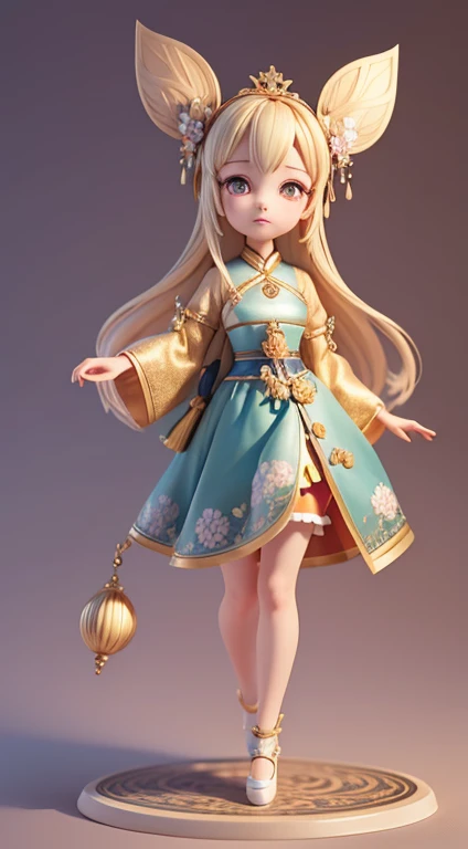 A#39;of clothes,One guy,Like the Queen,exceedingly,Detailed rendering using 3D rendering technology,stylized expression of digital art。Render a cute 3D anime girl,stylized presentation,Adorable ceramic dolls and ultra-detailed fantasy characters appear simultaneously,Presented as a stylized 3D rendering。Cute images of forest creatures and digital art will also appear,The background depicts the atmosphere of April。