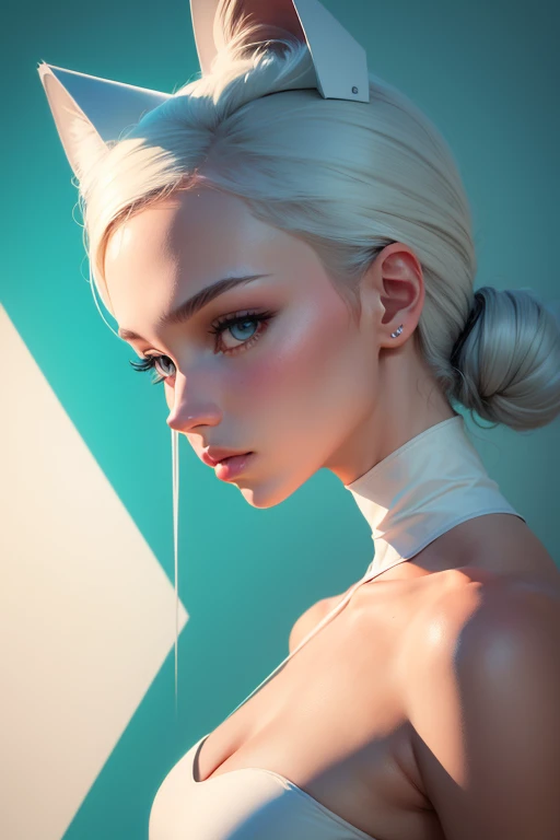 technology, clean lines, minimalist artwork, vibrant color palette, soft lighting