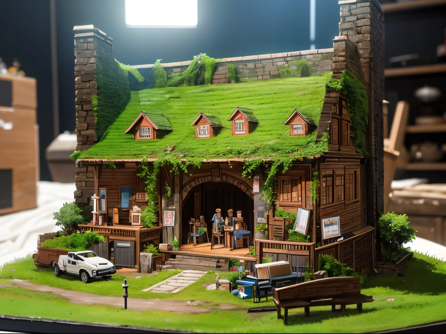 Diorama made of miniatures, masterpiece, best quality, super detail