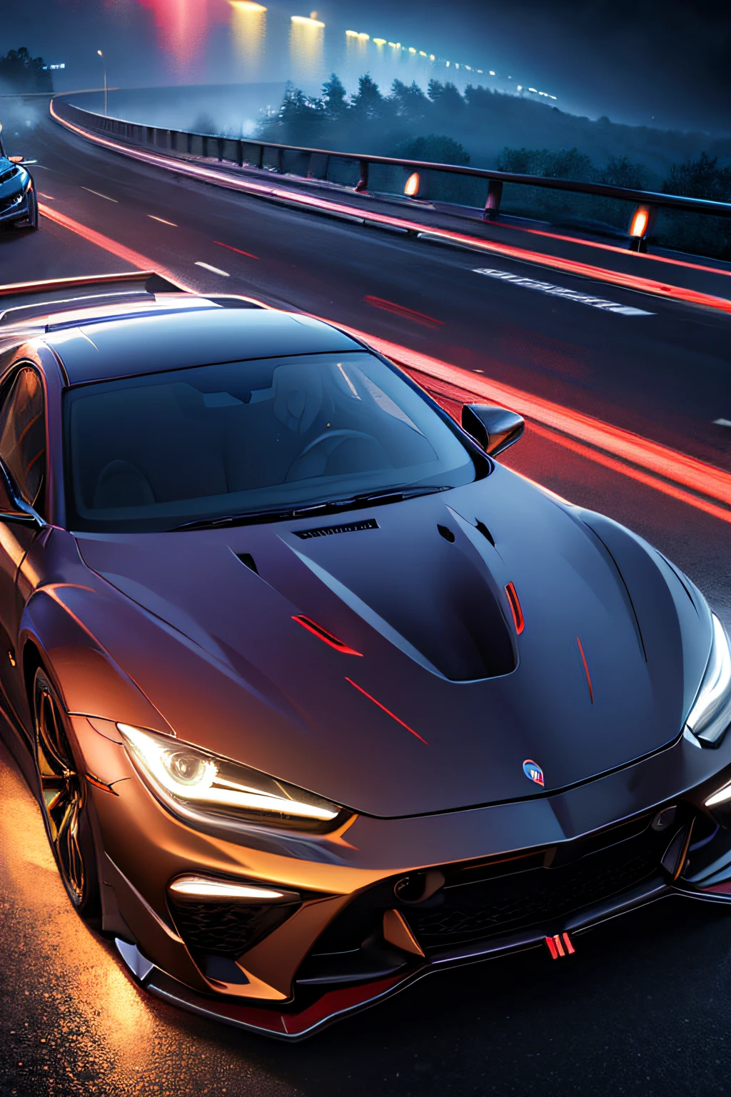 masterpiece,best quality,official art,extremely detailed CG unity 8k wallpaper,illustration, light,car, bright, motor vehicle, ground vehicle, sports car, vehicle focus, road, need for speed, moving, wet, (night, midnight:1.5), cyberpunk, tokyo,neon lights,drift,
