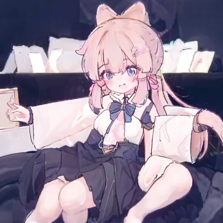 Pink,Curly brown long hair girl playing piano,There a ragdoll cat next to me