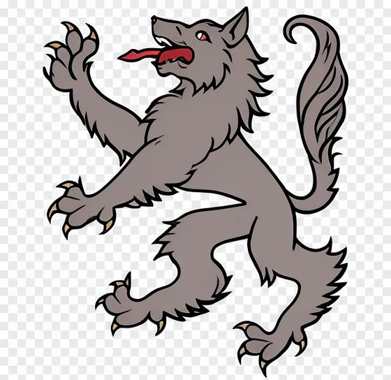 a cartoon wolf coat with its paw raised and its mouth open, an anthropomorphic wolf, anthropomorphic wolf, anthropomorphic wolf male, dire wolf, female anthropomorphic wolf, lobisomem?, Fenrir, lobisomem  moral alta raiva, Wolp, um lobo minotauro, Gnoll, high school mascot, lobisomem