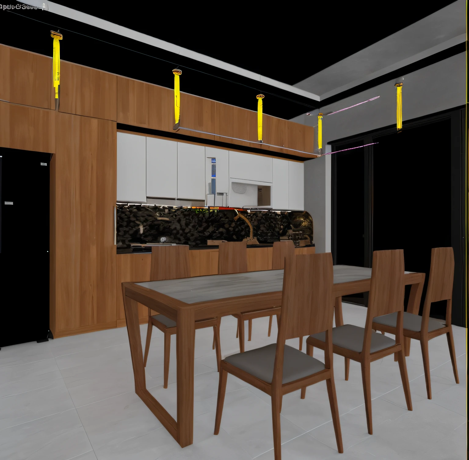 The kitchen modern, render ue5, 8k