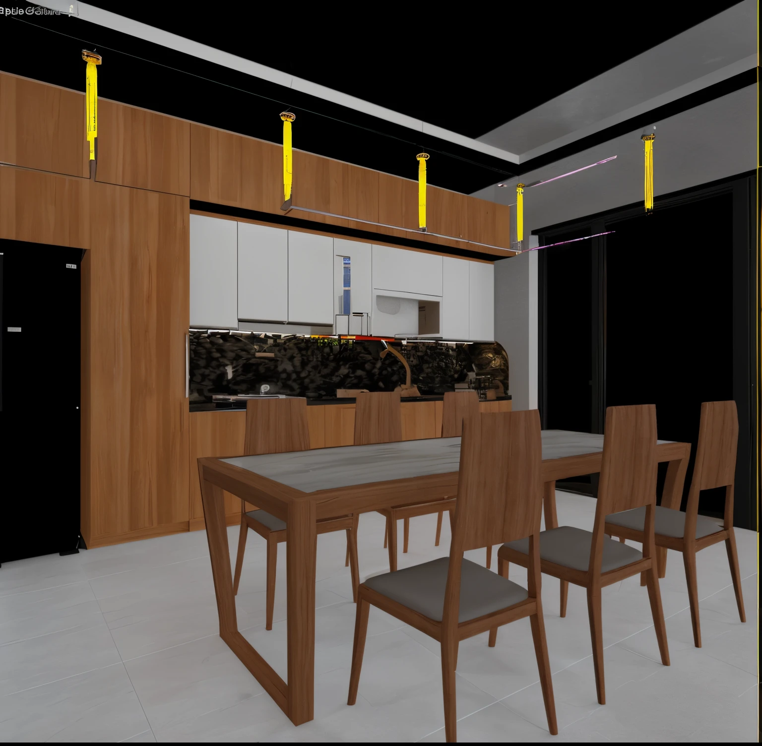 The kitchen modern, render ue5, 8k