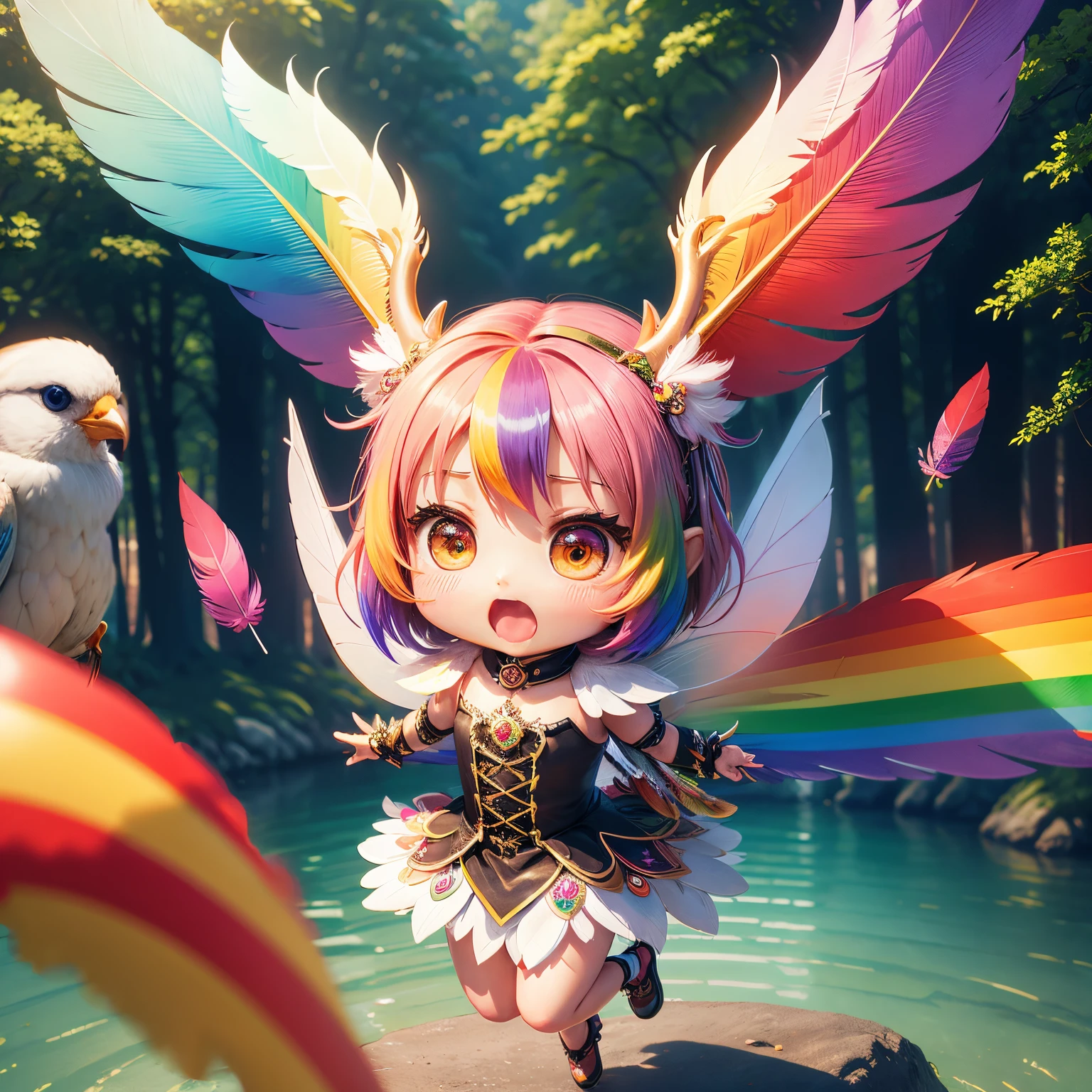 7 colored birds of the rainbow