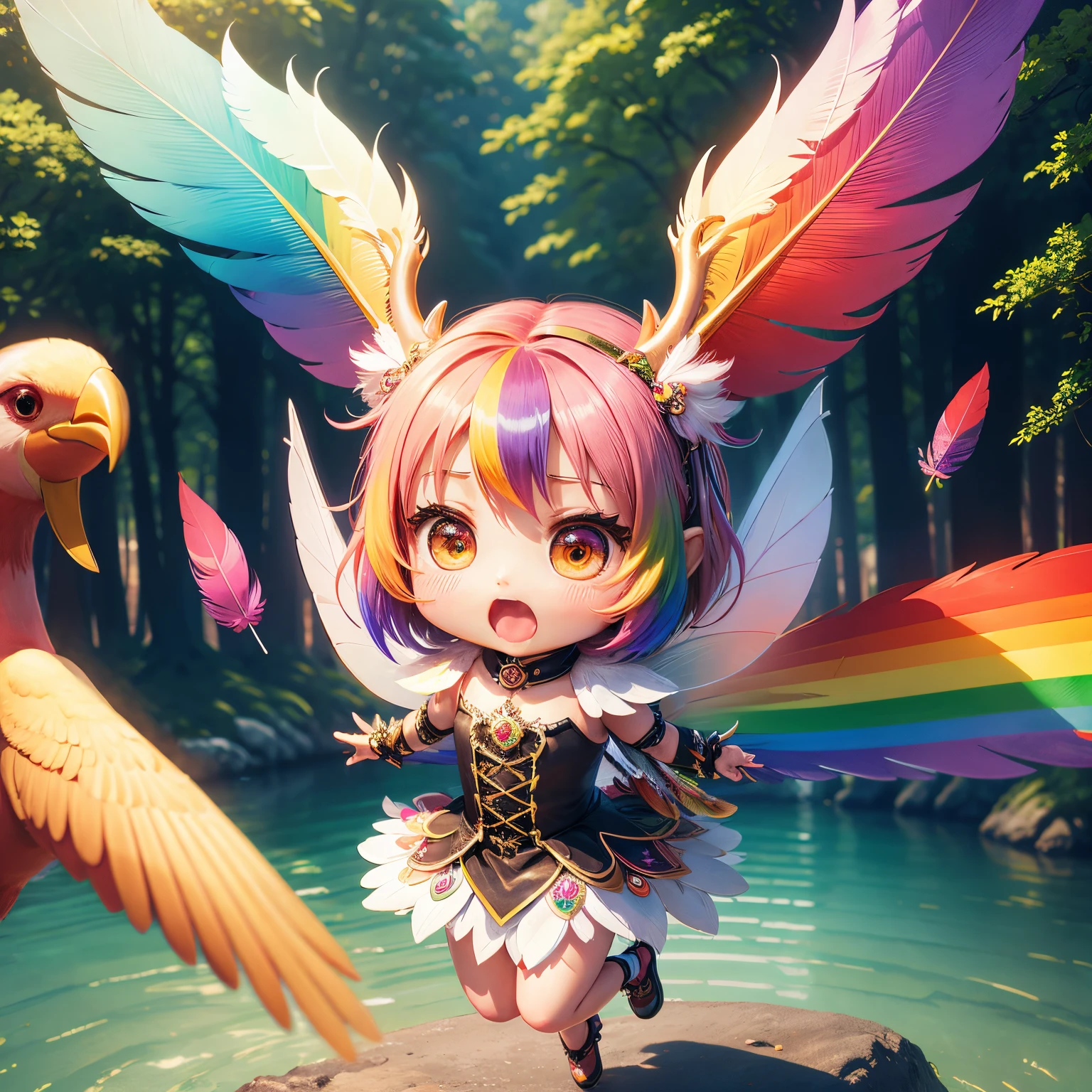 7 colored birds of the rainbow