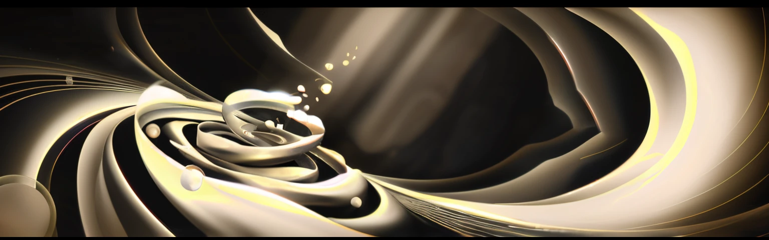 There  a very large spiral design with a black background, animated movie still, 3D fluid simulation rendering, animated still, Programmed light, Animation-style rendering, organic flowing background, soft organic abstraction, Interactive smooth lines, flowing material, animated movie still, digitial painting. octaneratingrendering, rotating fluid, c 4 d ”, keyframe, Forms of flow