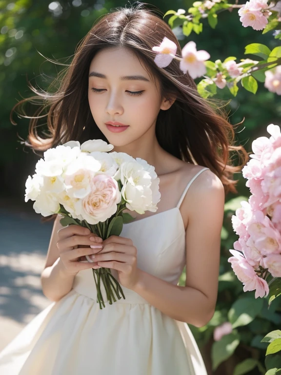 Whisper to the wind,Love flows with the fragrance of flowers