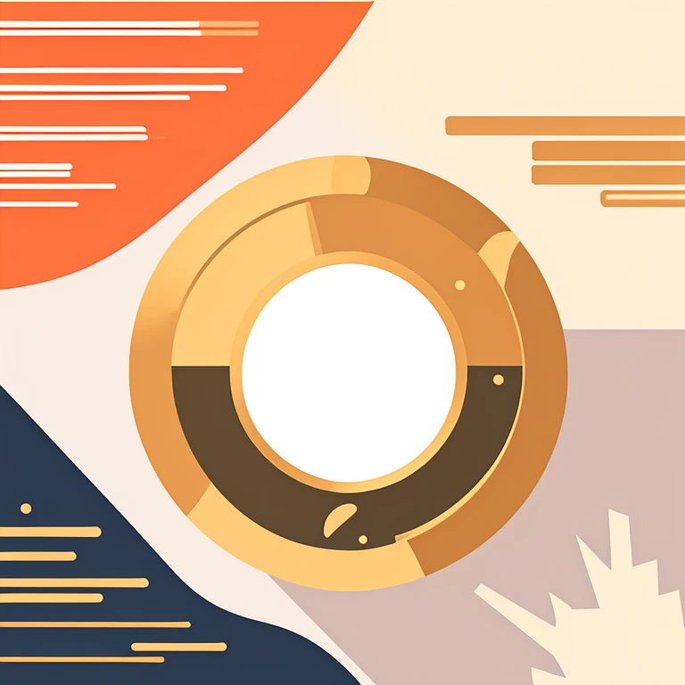 Minimalism,shadow flat vector art,masterpiece,best quality, white and pastel orange, symbol, gold coin