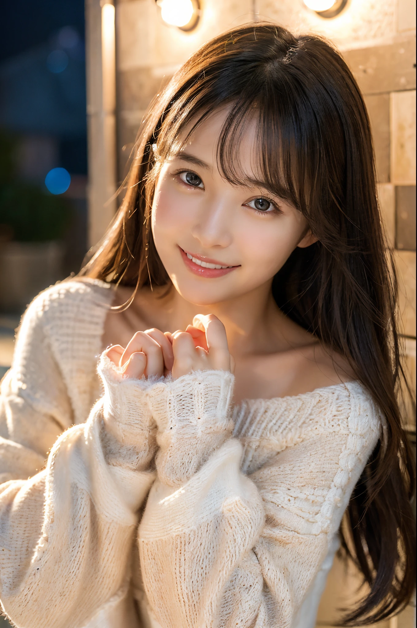 right sleeve of sweater